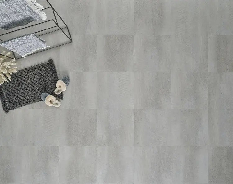 Mannington - ADURA Flex 18" x 18" Pasadena - Stone floor installation