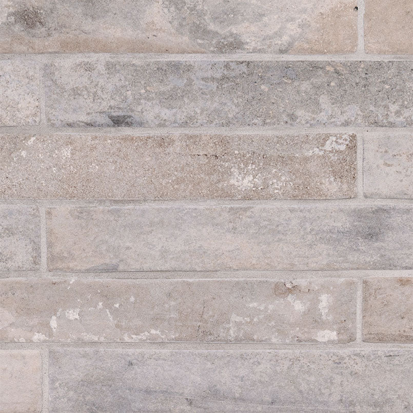 MSI - Brickstone 2 in. x 18 in. Porcelain Tile - Taupe Brick