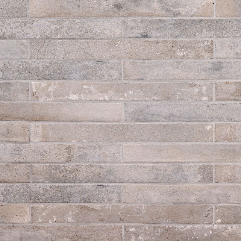 MSI - Brickstone 2 in. x 18 in. Porcelain Tile - Taupe Brick