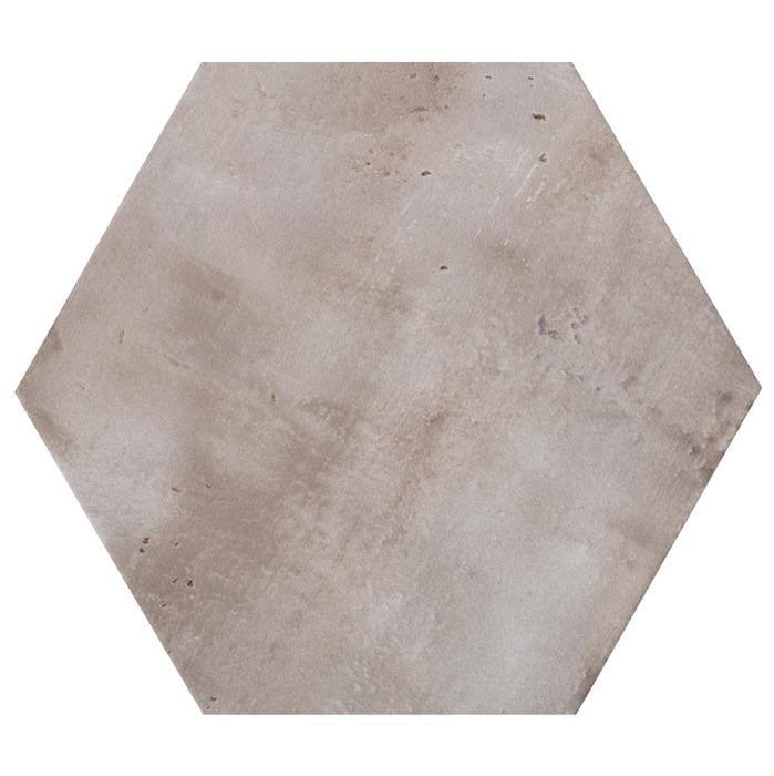 Tesoro - Fuoritono Collection - 9.25 in. x 10.75 in. Hexagon Porcelain Matte Tile - Beige