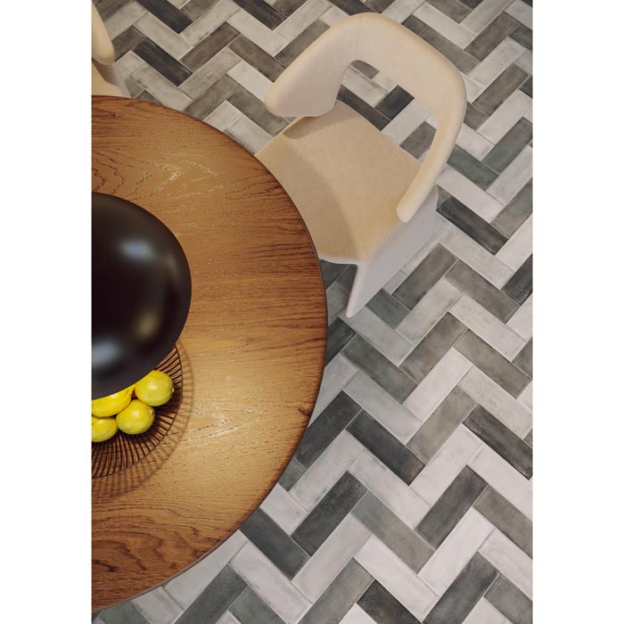 Tesoro - Fuoritono Collection - 4 in. x 12 in. Porcelain Matte Tile - Bianco Room Scene 2