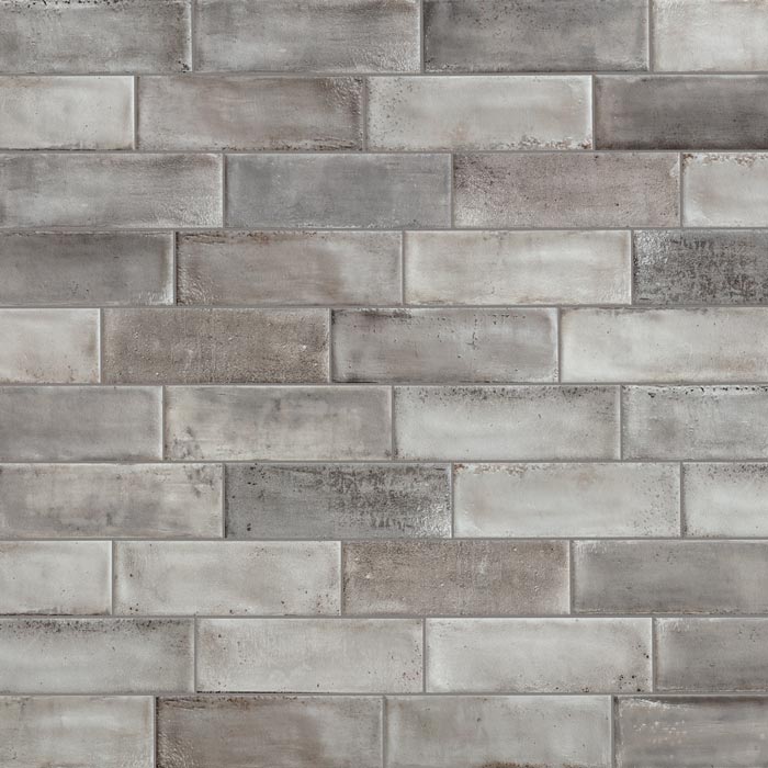Tesoro - Fuoritono Collection - 4 in. x 12 in. Porcelain Glossy Tile - Grigio