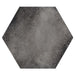 Tesoro - Fuoritono Collection - 9.25 in. x 10.75 in. Hexagon Porcelain Matte Tile - Nero