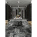 Tesoro - Fuoritono Collection - 9.25 in. x 10.75 in. Hexagon Porcelain Glossy Tile - Nero Room Scene
