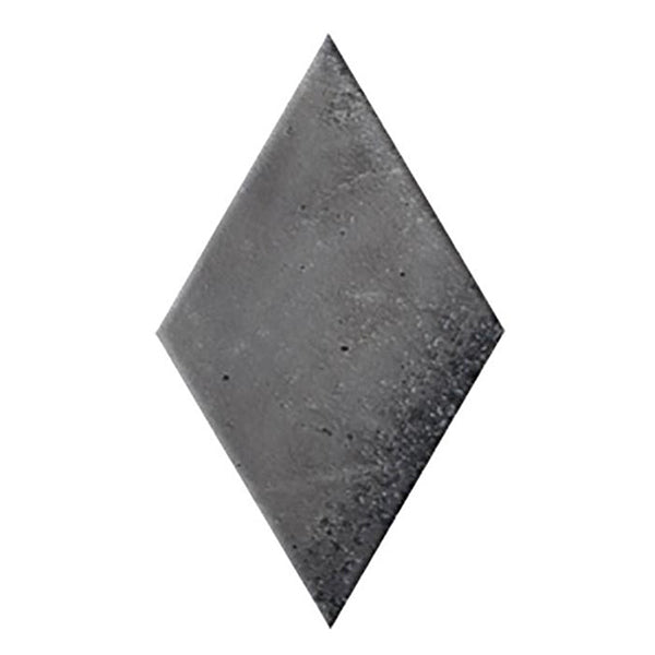 Tesoro - Fuoritono Collection - 5.25 in. x 9.25 in. Rhomboid Porcelain Glossy Tile - Nero