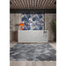 Tesoro - Fuoritono Collection - 9.25 in. x 10.75 in. Hexagon Porcelain Matte Tile - Petrolio Room Scene