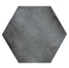 Tesoro - Fuoritono Collection - 9.25 in. x 10.75 in. Hexagon Porcelain Matte Tile - Petrolio