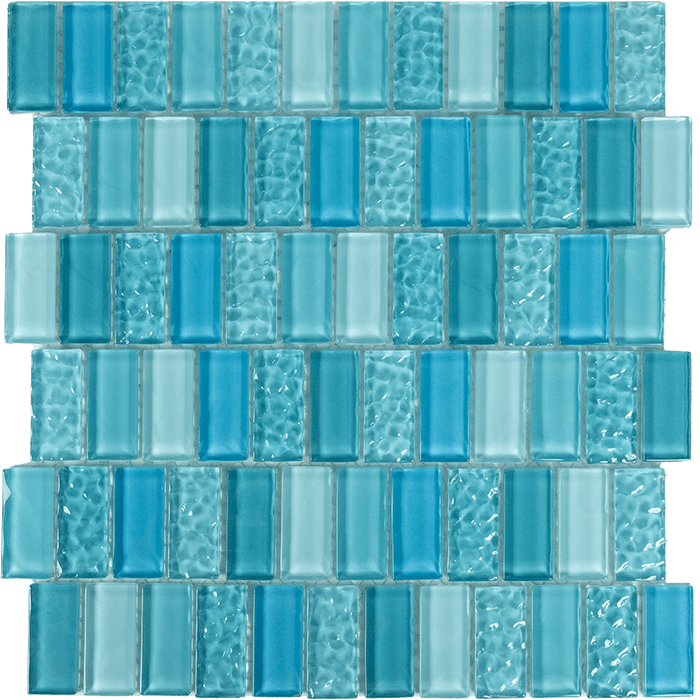 Tesoro - Watercraft Series - 11.75 in. x 11.75 in. Glass Mosaic - Coral Reef