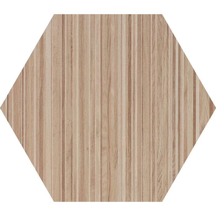 Tesoro - Oasis Collection - 9.25 in. x 9.25 in. Matte Hexagon Porcelain Tile - Beige