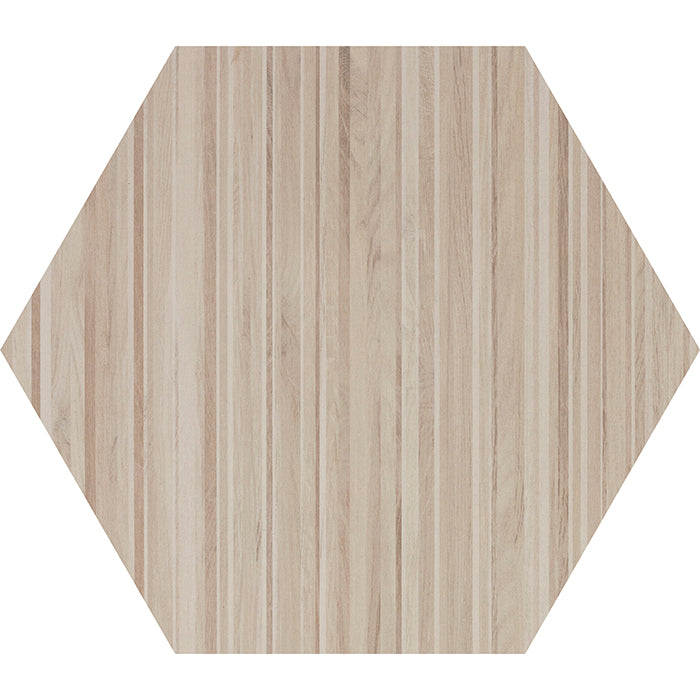 Tesoro - Oasis Collection - 9.25 in. x 9.25 in. Matte Hexagon Porcelain Tile - Ivory