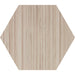 Tesoro - Oasis Collection - 9.25 in. x 9.25 in. Matte Hexagon Porcelain Tile - Ivory