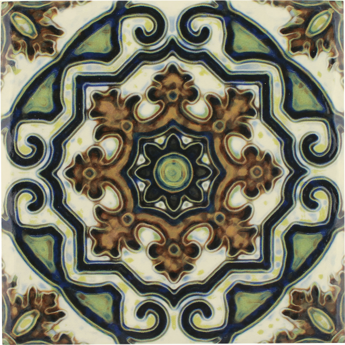 Tesoro - Maioliche Collection - 6 in. x 6 in. Porcelain Tile - 11 Single Tile