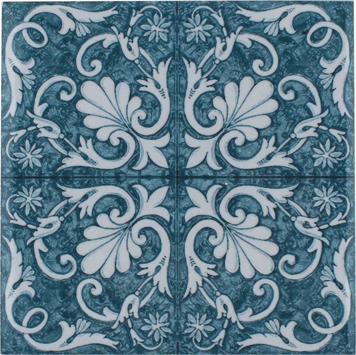 Tesoro - Maioliche Collection - 6 in. x 6 in. Porcelain Tile - 5 Single Tile