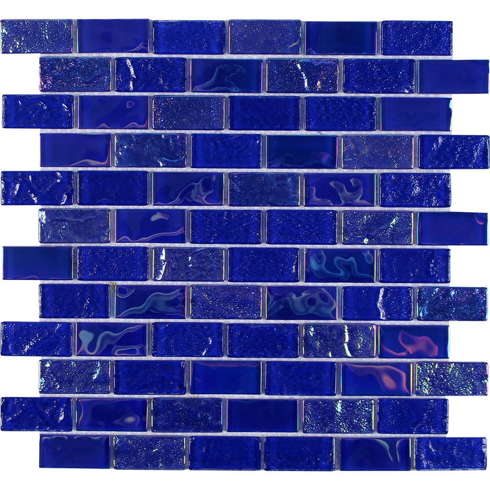 Tesoro - Mercury Series - 1 in. x 2 in. Glass Mosaic - Cobalt