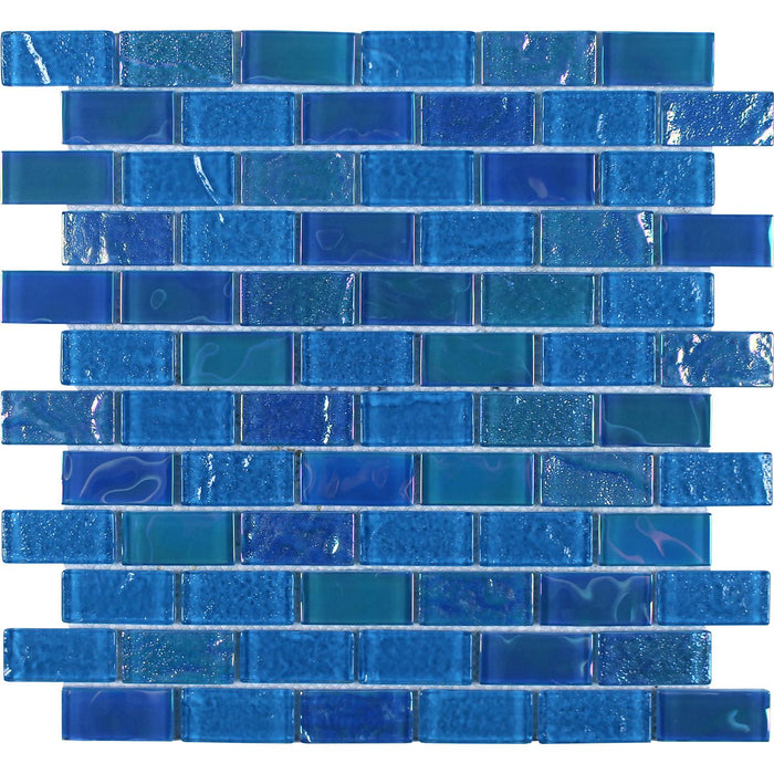 Tesoro - Mercury Series - 1 in. x 2 in. Glass Mosaic - Turquoise