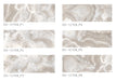 Tesoro - Agatha Collection - 12 in. x 36 in. Ceramic Wall Tile - Cream Glossy Variation
