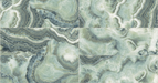Tesoro - Agatha Collection - 12 in. x 36 in. Ceramic Wall Tile - Green Glossy Installed