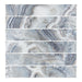 Tesoro - Agatha Collection - 4 in. x 24 in. Ceramic Wall Tile - Blue Glossy Variation