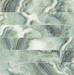 Tesoro - Agatha Collection - 4 in. x 24 in. Ceramic Wall Tile - Green Glossy Variation