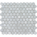 Aquatica by Tesoro - Aurora Series Hexagon Glass Mosaic - Pearl