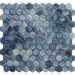 Aquatica by Tesoro - Aurora Series Hexagon Glass Mosaic - Tanzanite