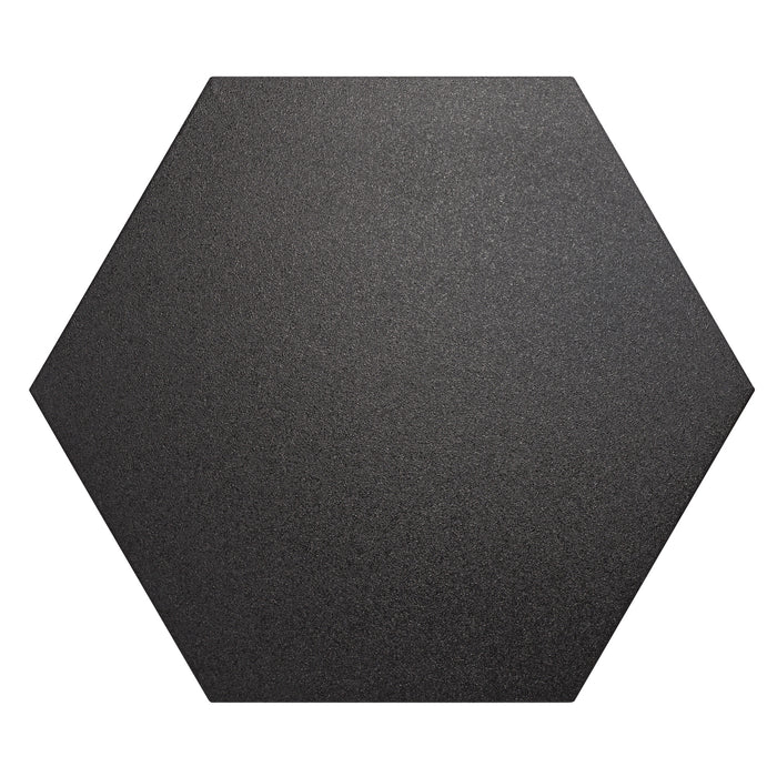 Tesoro - Argos Collection - 19 in. x 22 in. Hex Porcelain Tile - Black