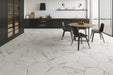 Tesoro - Argos Collection - 19 in. x 22 in. Hex Porcelain Tile - Thassos Gold Installed