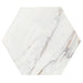 Tesoro - Argos Collection - 19 in. x 22 in. Hex Porcelain Tile - Thassos Gold