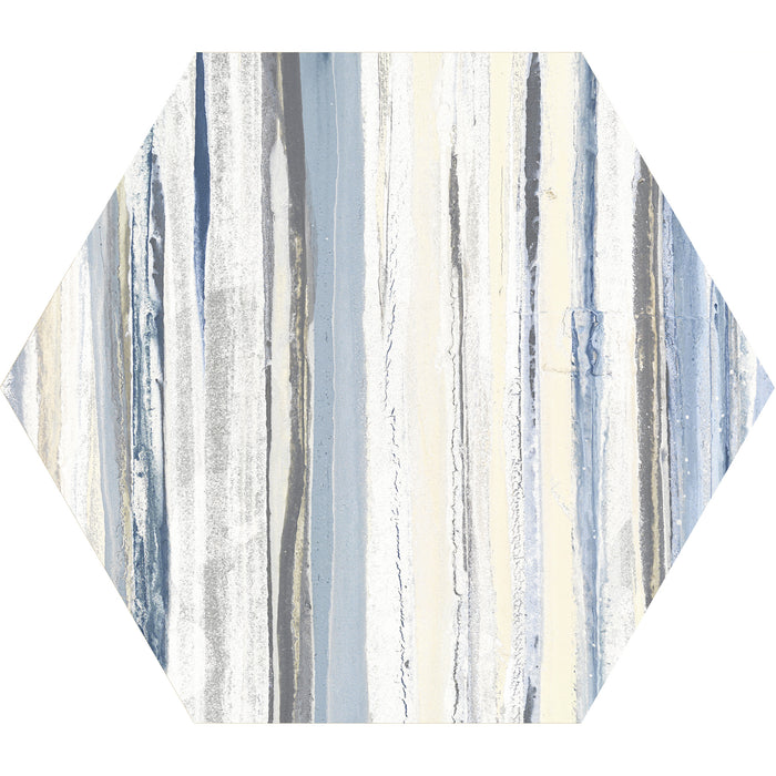 Tesoro - Flow Collection - 8.5 in. x 9.75 in. Porcelain Tile - Blue
