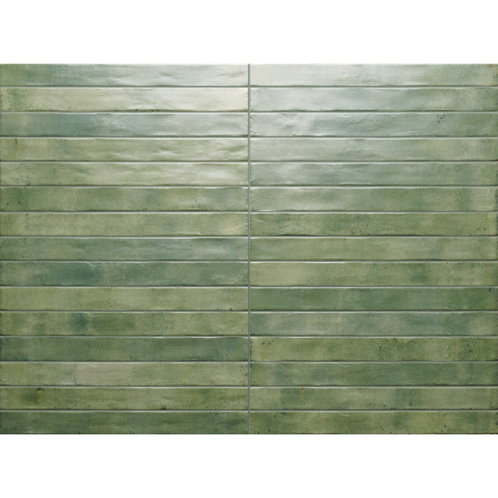 Tesoro - Graffiti Collection - 2 in. x 18 in. Porcelain Tile - Acquamarine