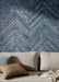 Tesoro - Graffiti Collection - 2 in. x 18 in. Porcelain Tile - Blue Installed