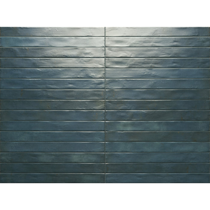 Tesoro - Graffiti Collection - 2 in. x 18 in. Porcelain Tile - Blue
