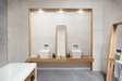 Tesoro - Icon Collection - 12 in. x 36 in. Ceramic Matte Wall Tile - Mixit Blanco Concept Room Scene