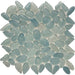 Tesoro - Liquid Rocks Series - Glass Pebble Mosaic - Aqua Blue