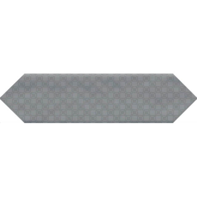 Tesoro - Marrow Collection - 3 in. x 12 in. Glossy Ceramic Wall Tile - Grey Deco