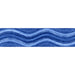 Tesoro - Ocean Wave Collection - 6 in. x 24 in. Glossy Porcelain Tile - Cobalt