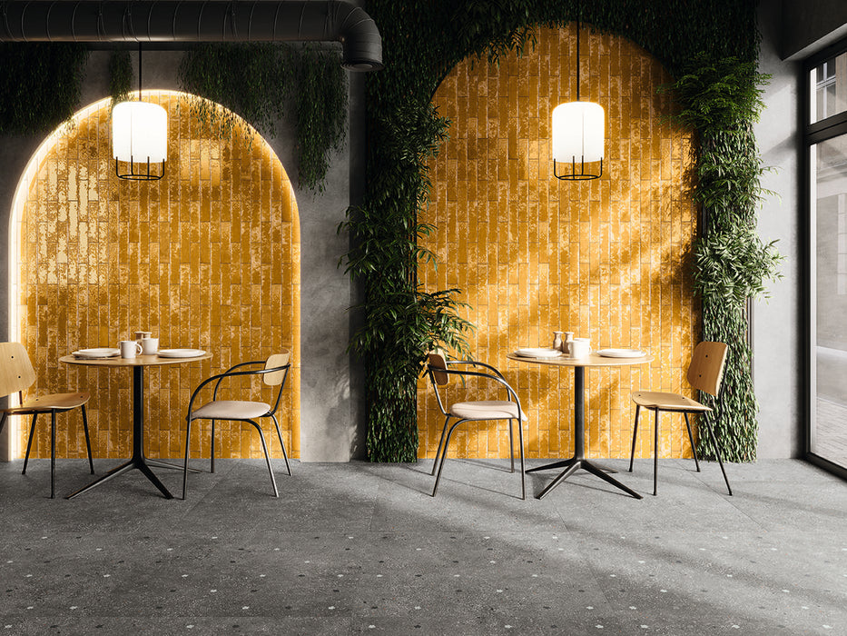 Tesoro Collection - Pukka Series - 3  in. x 10 in. Ceramic Wall Tile - Amber Room Scene