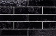 Tesoro Collection - Pukka Series - 3  in. x 10 in. Ceramic Wall Tile - Midnight Installed