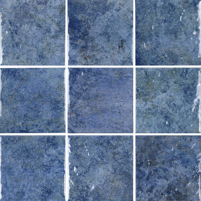 Tesoro - Aquatica Pool Collection - Reef Series - 6  in. x 6 in. Glass Wall Tile - Bora