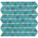 Tesoro - Triangle Series - 11.75 in. x 11.75 in. Glass Mosaic - Green