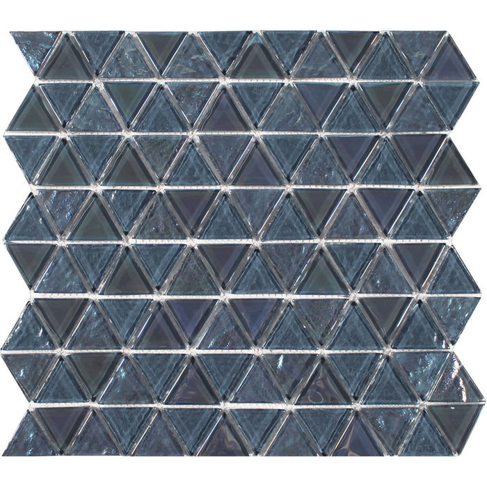 Tesoro - Triangle Series - 11.75 in. x 11.75 in. Glass Mosaic - Moon
