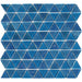 Tesoro - Triangle Series - 11.75 in. x 11.75 in. Glass Mosaic - Topaz