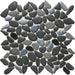 Tesoro - Liquid Rocks Series - Glass Pebble Mosaic - Abyss Black