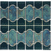 Tesoro - Botanical Collection - Porcelain Mosaic - Teal Green