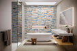 Tesoro - Industrial Collection - 6.25 in. x 15.25 in. Porcelain Matte Tile - Rainbow Room Scene