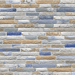Tesoro - Industrial Collection - 6.25 in. x 15.25 in. Porcelain Matte Tile - Rainbow