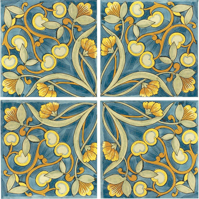 Tesoro - Maioliche Collection - 6 in. x 6 in. Porcelain Tile - 1