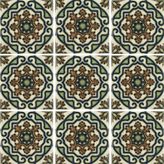 Tesoro - Maioliche Collection - 6 in. x 6 in. Porcelain Tile - 11