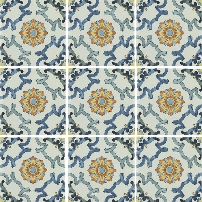 Tesoro - Maioliche Collection - 6 in. x 6 in. Porcelain Tile - 3