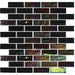 Tesoro - Nautical Series - 1 in. x 3 in. Glass Mosaic - Laguna Black